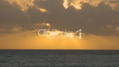 Ocean view at sunset