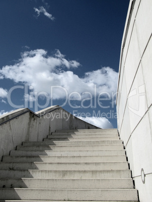 beton Treppe nach oben