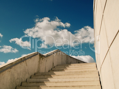 beton Treppe nach oben