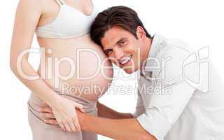 Pregnant woman with her husband