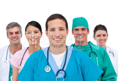 Smiling medical team