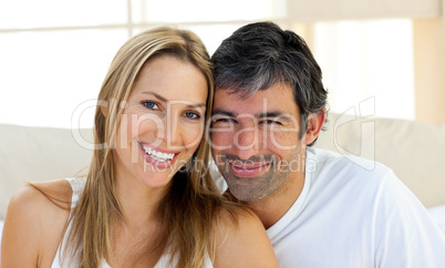 Portrait of smiling lovers