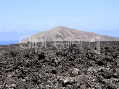 Lavafeld auf Lanzarote