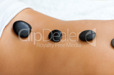 Spa treatment with stones
