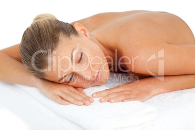 Attractive woman having relaxation