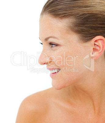 Confident woman after having a spa treatment