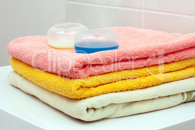 Towels and washing gel