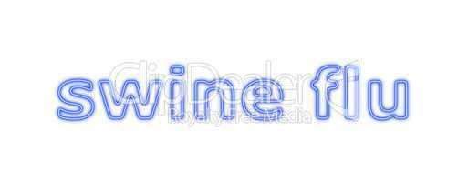 Swine Flu Blue White