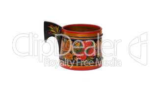 russian traditional houseware isolated on a white