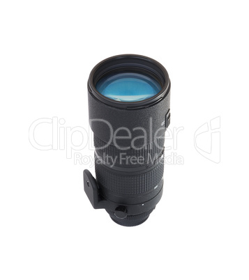 camera lens isolated on a white