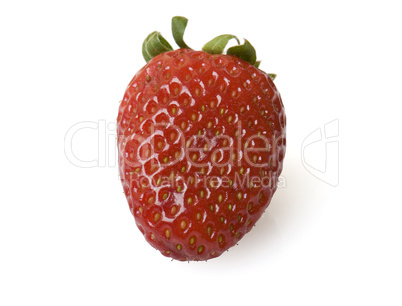 Fresh and tasty strawberries isolated on white background