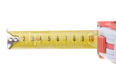 ruler tape isolated on white background