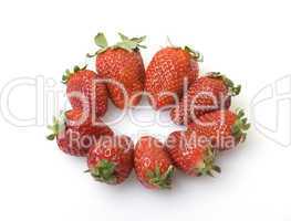 Fresh and tasty strawberries isolated on white background