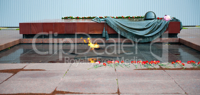 Tomb of the unknown soldier on red square, Moscow, Russia