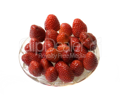 Fresh and tasty strawberries isolated on white background