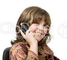 girl talking by phone