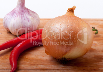 onion and garlic