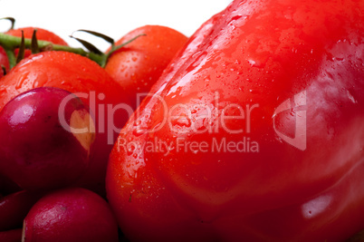 only red vegetables