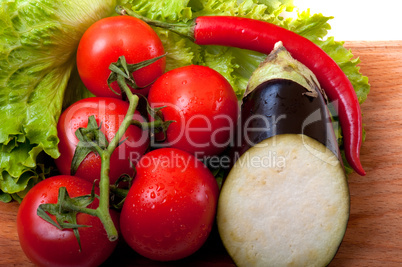 tomato and salad