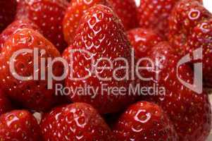 Fresh and tasty strawberries isolated on white background