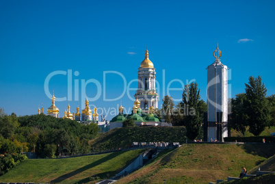 Religious orthodox district in Kyiv, Ukraine