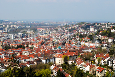 View of Stuttgart city centre