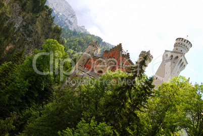 Bavarian Alps and Neuschwanstein castle