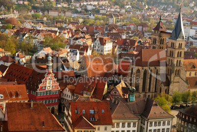 Stuttgart-Esslingen old town centre