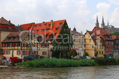 Bamberg old town and embankment, Bavaria, Germany