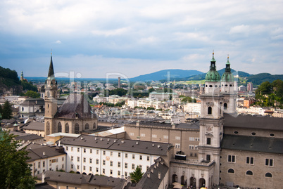 Salzburg and alps panoramic view, Austria