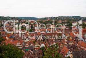 Panoramic view of Tübingen, Baden Württemberg, Germany