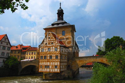 Town hall on the bridge, Bamberg, Bavaria, Germany
