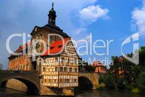 Medieval town hall on the bridge, Bamberg, Bavaria, Germany
