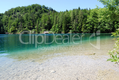 Quiet mountain lake, Alps