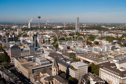 Cologne cityscape from Cologne cathedral