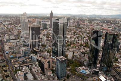 Bank district from the skyscraper, Frankfurt