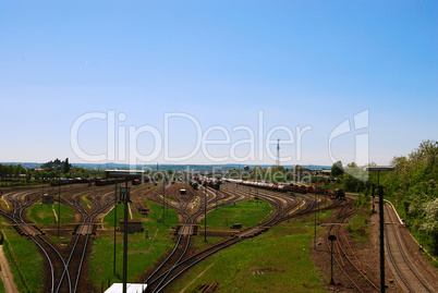 Industrial railroad junction