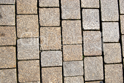 Cobblestone paving texture