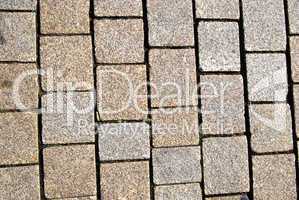 Cobblestone paving texture
