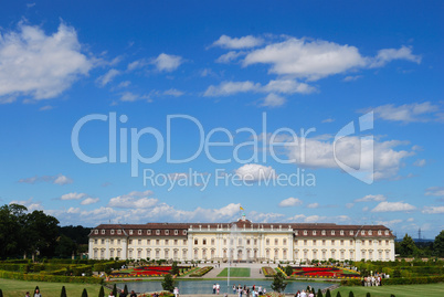 Kings Palace - panoramic view. Ludwigsburg, South Germany