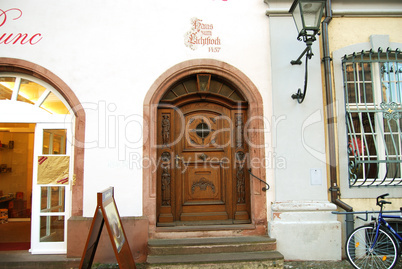 Door to medieval house