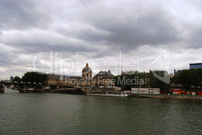 Stormy clouds over Seine