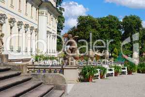 Royal garden and statues. Ludwigsburg, South Germany