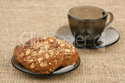 Tasty cookies and coffee pair