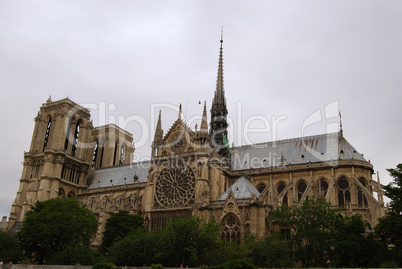 Panoramic view of Notre Dame Cathedral