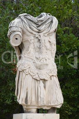 Statue of the Emperor Hadrian at the Ancient Agora of Athens