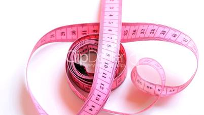 Rotating measuring tape , loopable