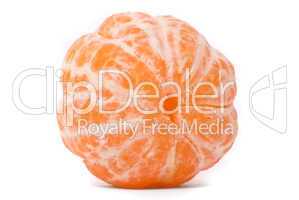 Juicy tangerine on a white background