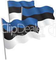 Estonia 3d flag.