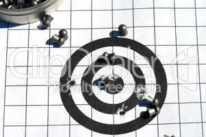 Target and bullets.